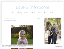 Tablet Screenshot of loveandthensome.com